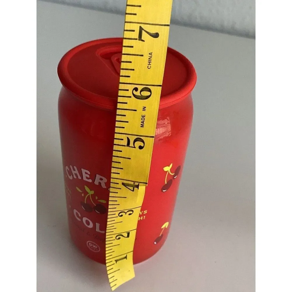 DW Home Cherry Cola Soda Pop‎ Glass Candle 15oz 33 HR Single Wick Rubber Lid NEW